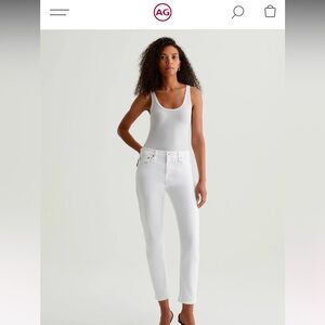 Adriano Goldschmied The Ex-Boyfriend Slim (SlouchySlim) white jeans.